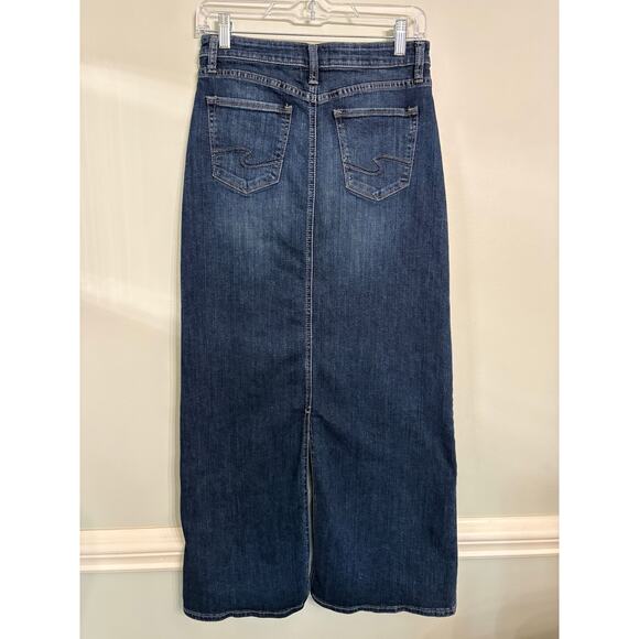 Silver Jeans Denim Maxi Skirt - Picture 2 of 4